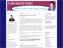 Tablet Screenshot of itsnotabouttheclothes.com